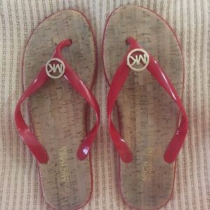 Red Michael Kors sandals